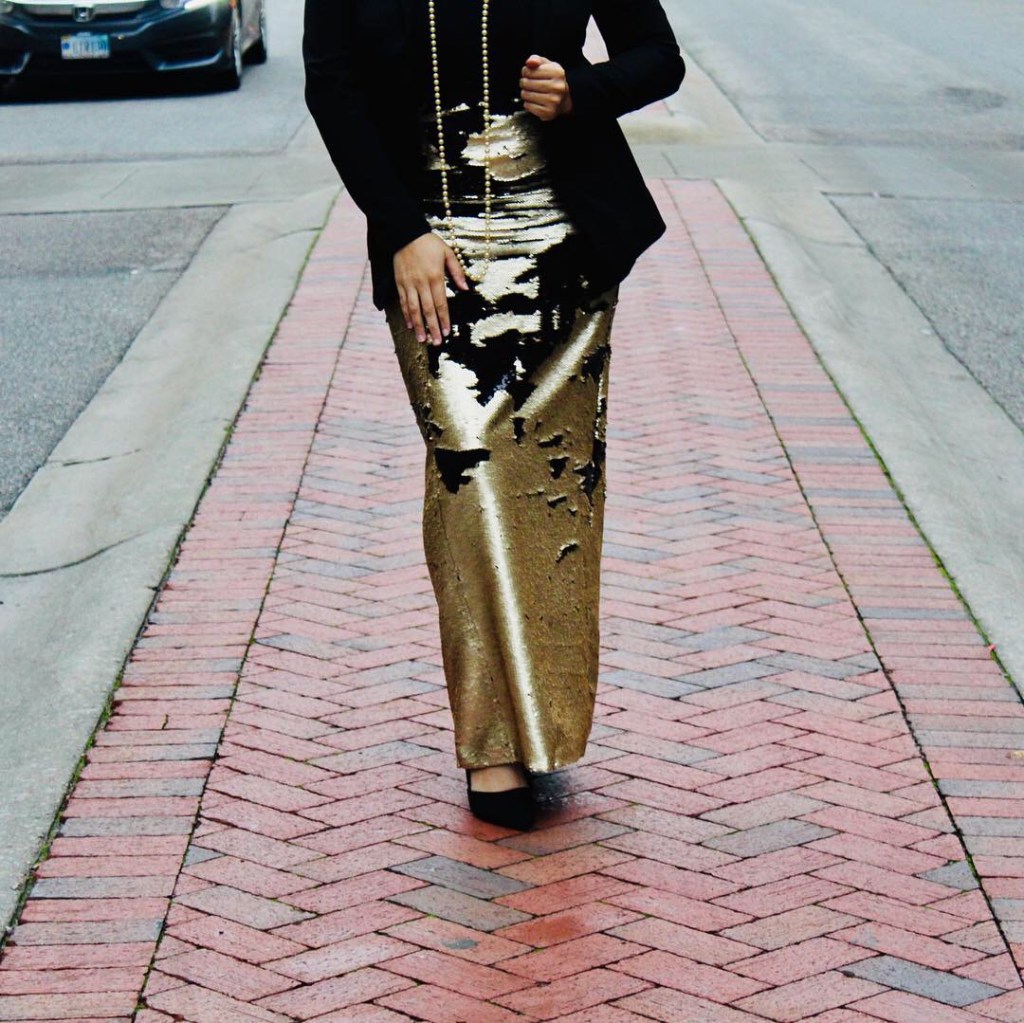 Mimi G. Style: Sequin Maxi&nbsp;Skirt