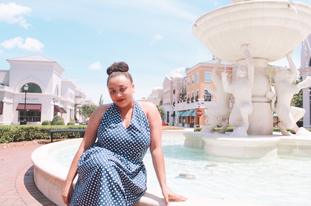 The look for less! My vintage inspired halter&nbsp;dress!