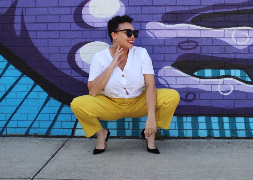 My new yellow Spring&nbsp;trousers!