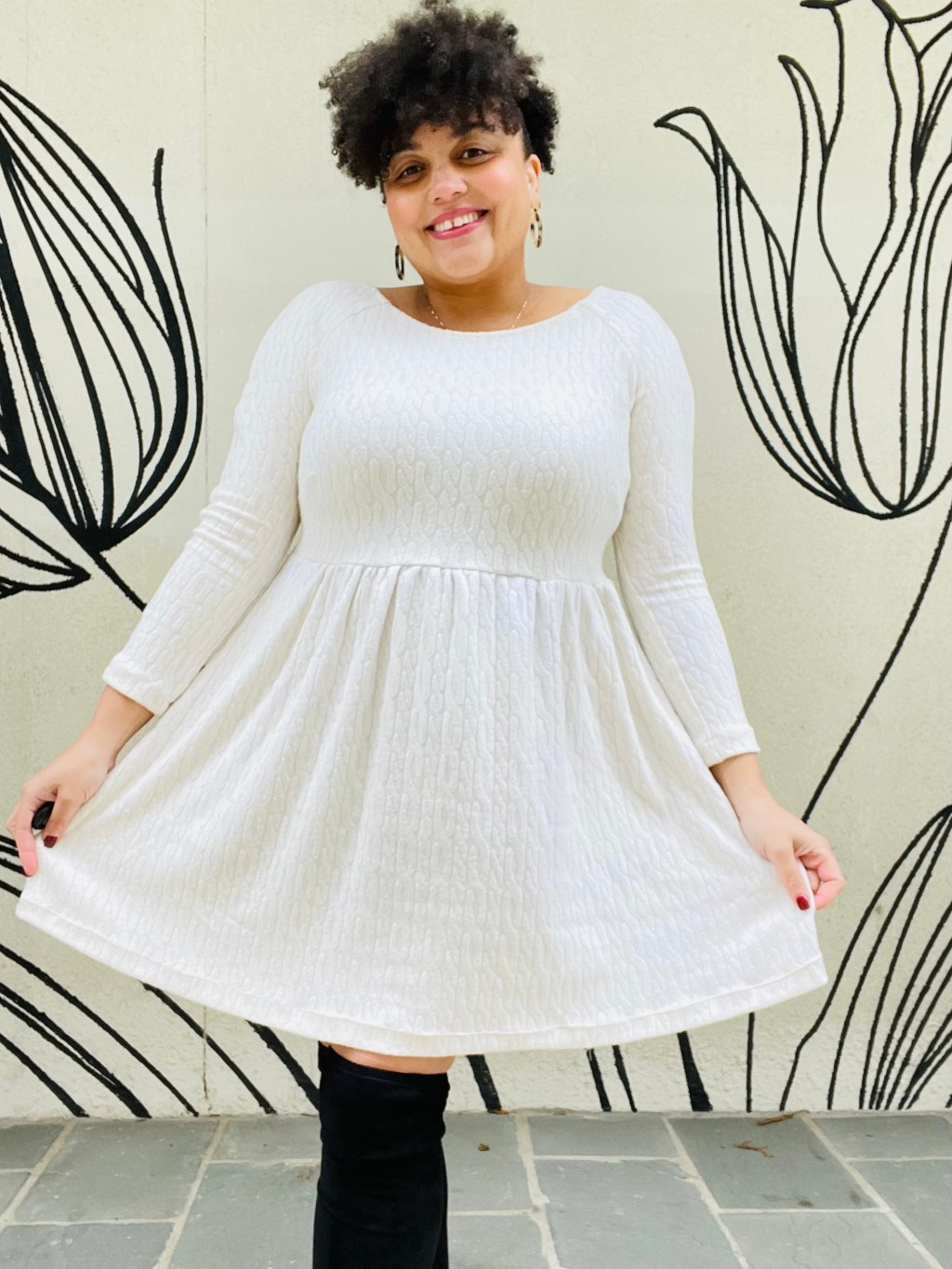 SEW WITH ME! I USED SIMPLICITY 9136 TO MAKE A SWEATER&nbsp;DRESS!